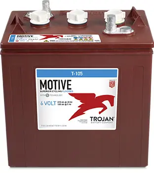 Günstig Trojan T-105 6V 225Ah EAPT Deep Cycle Traktionsbatterie EAPT-Anschluss