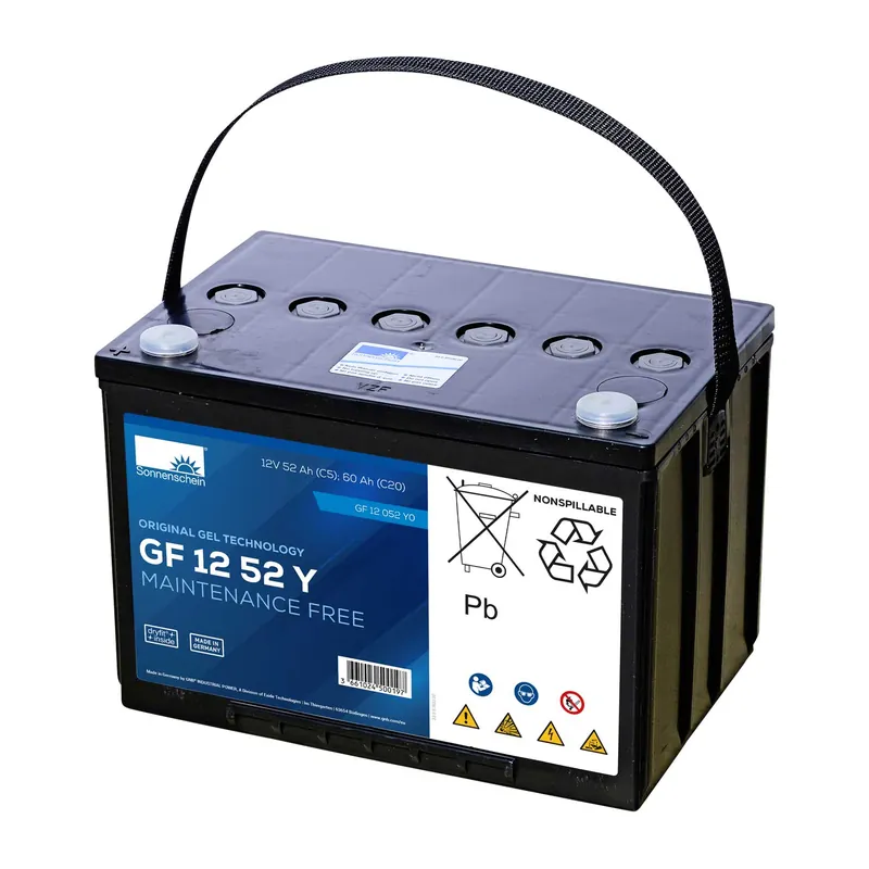 Meistverkauft Exide Sonnenschein GF 12 052 Y O dryfit Blei Gel Antriebsbatterie 12V 52Ah (5h) VRLA