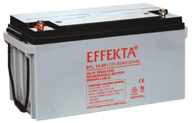 Effekta BTL 12-80 12V 80Ah Blei Akku / Blei-Vlies Akku AGM VRLA Markenprodukt
