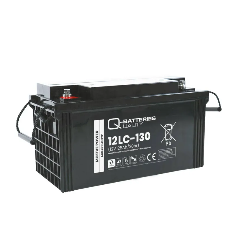 Must-Have Q-Batteries 12LC-130 / 12V - 128Ah Blei Akku Zyklentyp AGM - Deep Cycle VRLA