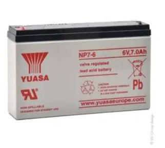 Yuasa NP7-6 7Ah 6V Bleiakku / AGM Saisonangebot