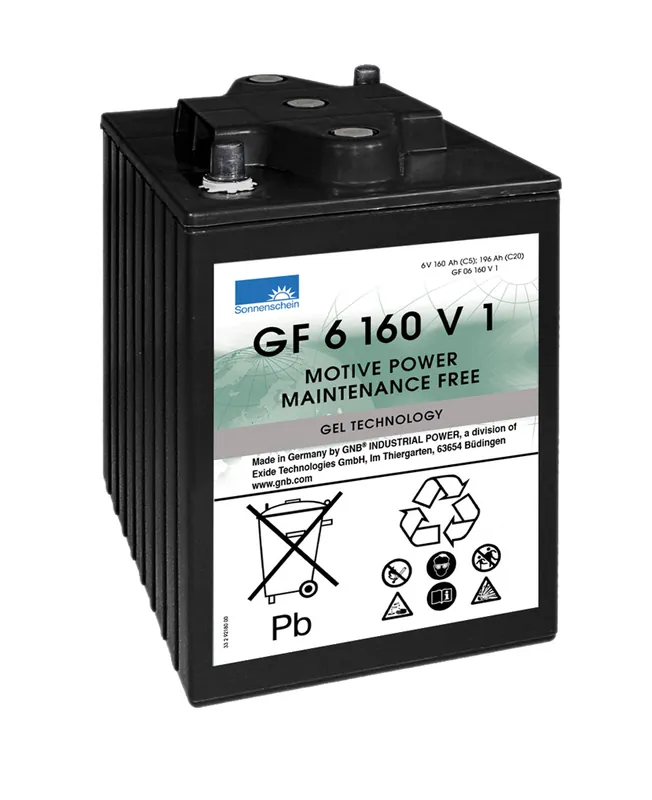 Expressversand Exide Sonnenschein GF 06 160 V1 dryfit Blei Gel Antriebsbatterie 6V 160Ah (5h) VRLA