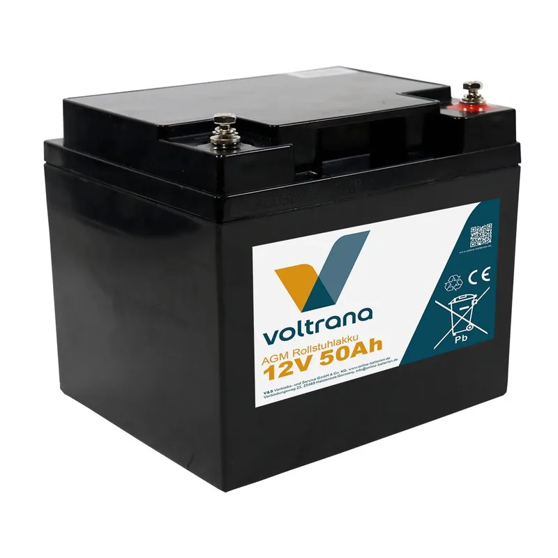 Beliebt Voltrana Rollstuhlakku 12V 50Ah AGM