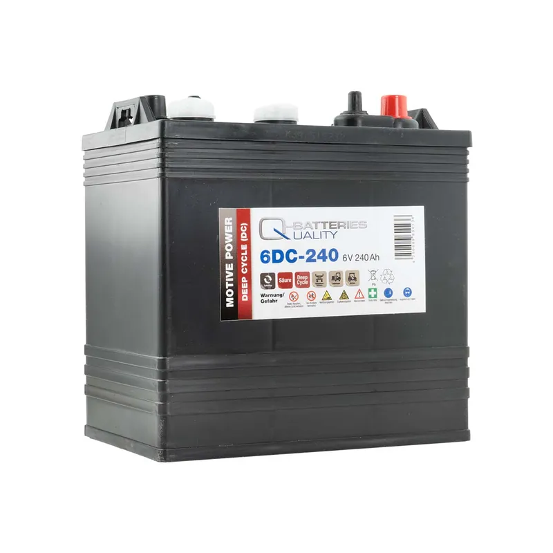 Q-Batteries 6DC-240 6V 240Ah Deep Cycle Traktionsbatterie Super-Preis
