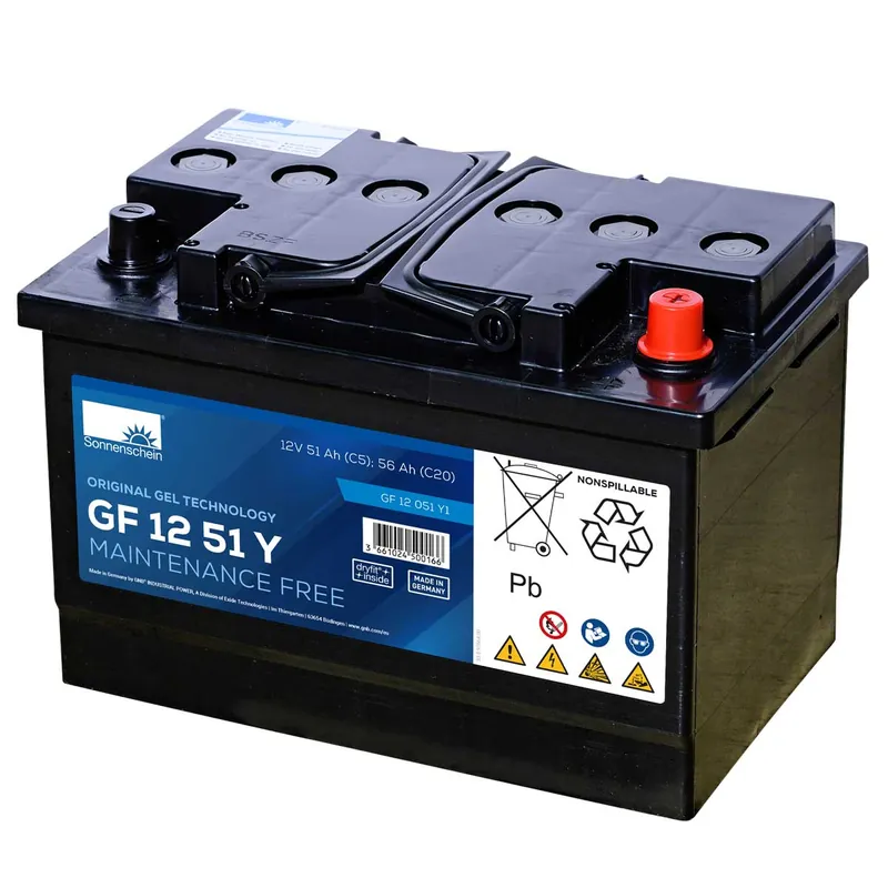 Preiswert Exide Sonnenschein GF 12 051 Y 1 dryfit Blei Gel Antriebsbatterie 12V 51Ah (5h) VRLA