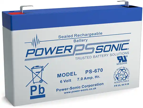 Top-Preis Powersonic PS 670 6V 7Ah Blei-Vlies Akku AGM VRLA