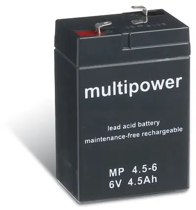 Sonderangebot Multipower MP4,5-6 / 6V 4,5Ah Blei Akku AGM