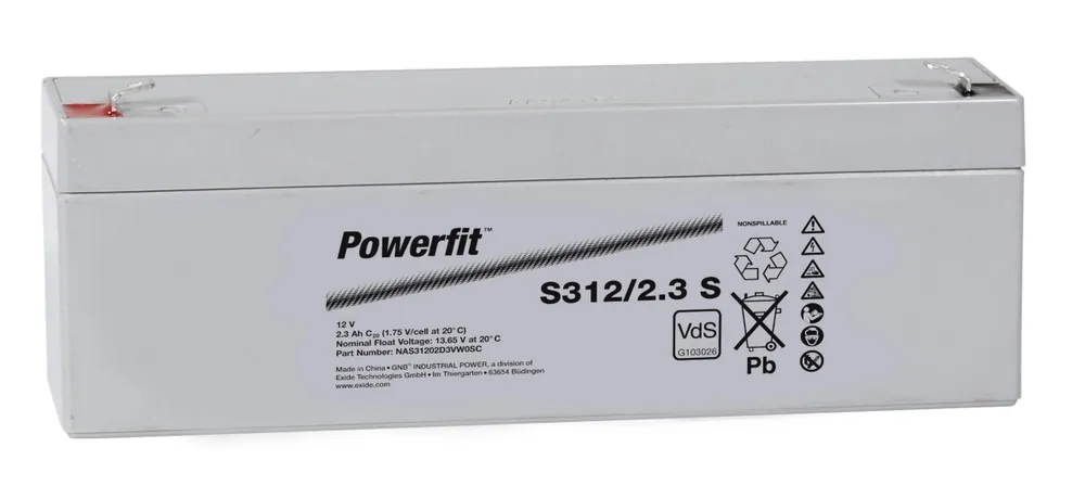 Exide Powerfit S312/2,3 S 12V 2,1Ah dryfit Blei-Akku AGM mit VdS Sonderaktion