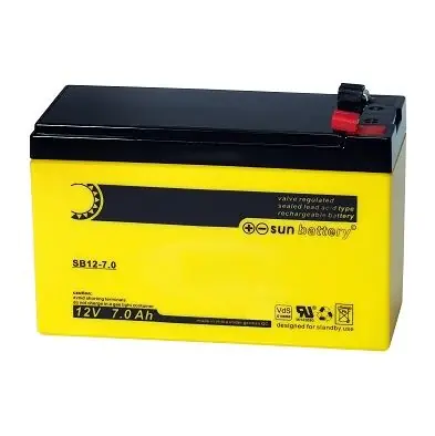 Nur Heute Sun Battery SB 12-7,2 V0 F1 12V 7,2Ah (C20) AGM Batterie mit VdS