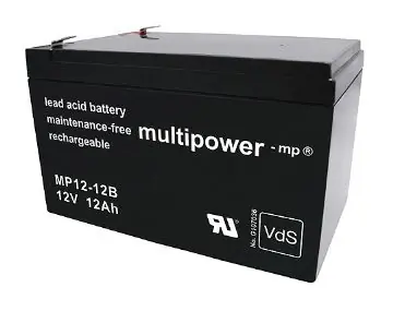 Abverkauf Multipower MP12-12B / 12V 12Ah Blei Akku AGM mit VdS Zulassung