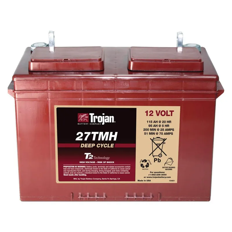 Zertifiziert Trojan 27TMH 12V 115Ah Deep Cycle Traktionsbatterie UT-Anschluss
