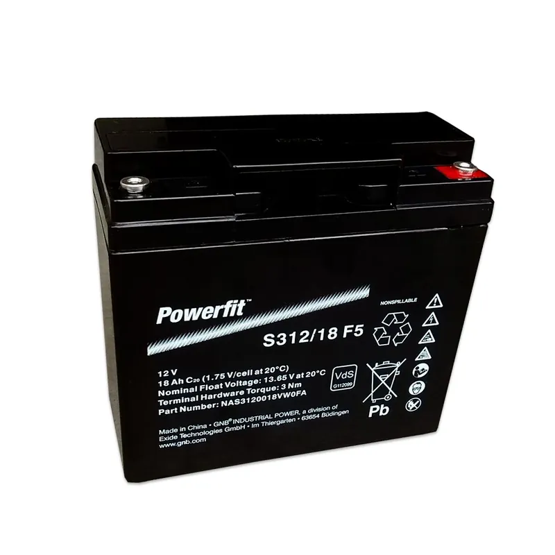 Billig Exide Powerfit S312/18 F5 12V 18Ah dryfit Blei-Akku AGM mit VdS