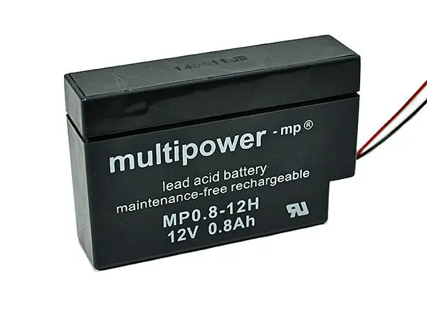 Preisknaller Multipower MP0,8-12 /12V 0,8Ah Blei Akku Heim Haus