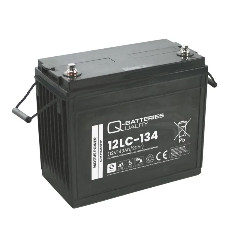 Zertifiziert Q-Batteries 12LC-134 / 12V - 143Ah Blei Akku Zyklentyp AGM - Deep Cycle VRLA