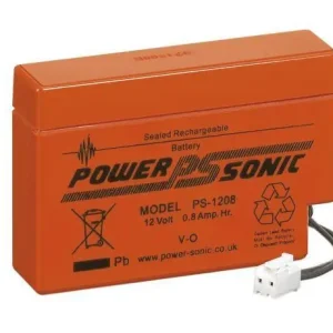 Powersonic PS-1208 JST 12V 0,8Ah Blei-Vlies Akku AGM mit JST-Stecker Neuheit