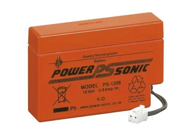 Powersonic PS-1208 JST 12V 0,8Ah Blei-Vlies Akku AGM mit JST-Stecker Neuheit