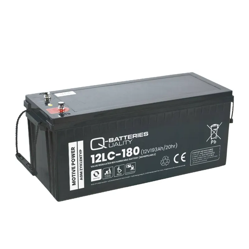 Top-Angebot Q-Batteries 12LC-180 / 12V - 193Ah Blei Akku Zyklentyp AGM - Deep Cycle VRLA