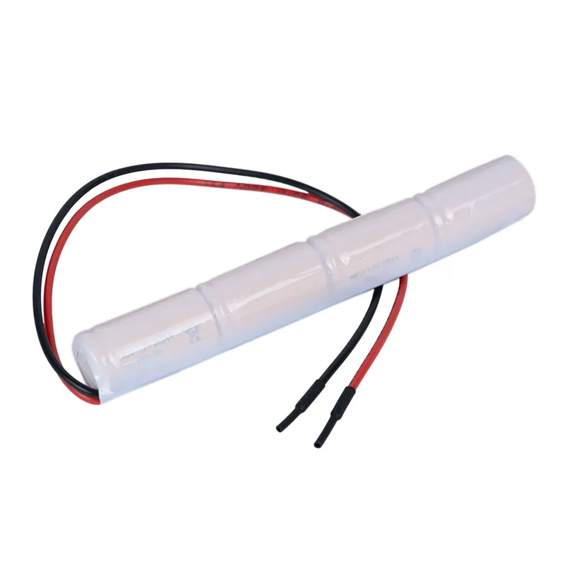 Sonderaktion Akku Pack 4,8V 400mAh für Notbeleuchtung NiCd L4x1 2/3AA Hochtemperaturzellen Kabel 20cm