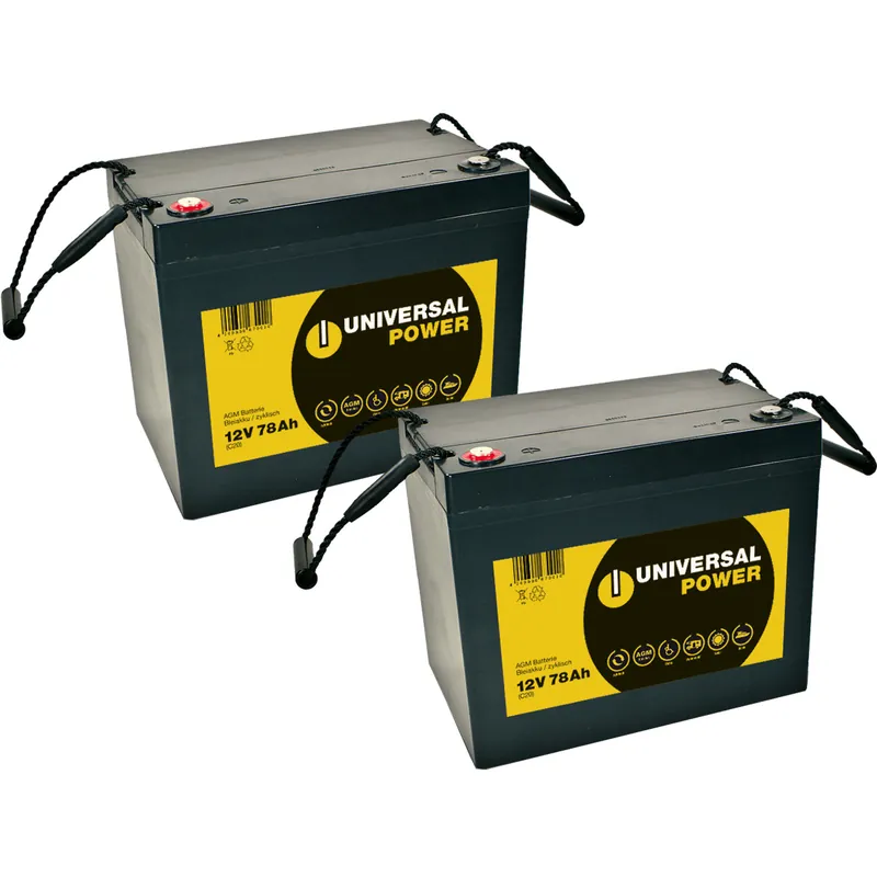 Ersatzakku für Meyra Optimus 2 Elektromobil 2 x UP 12-75C 12V 77Ah AGM Batterie zyklenfest Echt