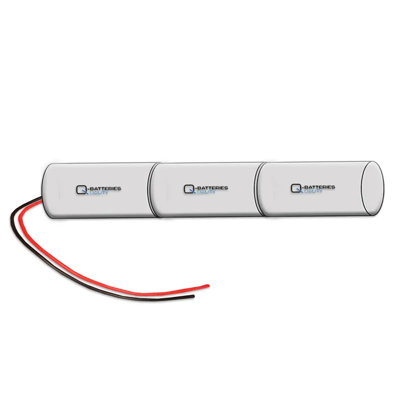 Akku Pack 3,6V 800mAh für Notbeleuchtung NiCd L3x1 3xAA Hochtemperaturzellen Kabel 20cm einseitig Neue Ware