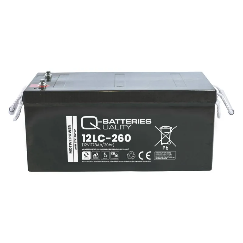 Q-Batteries 12LC-260 / 12V - 278Ah Blei Akku Zyklentyp AGM - Deep Cycle VRLA Ausverkauf