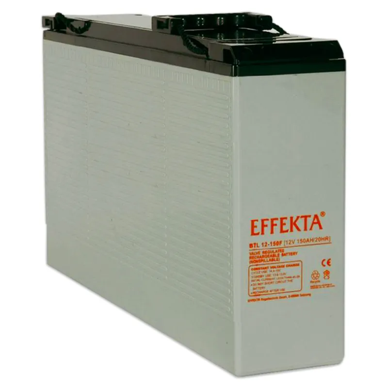 Effekta BTL 12-150FK 12V 150Ah Frontterminal Blei Akku / Blei-Vlies-Akku AGM VRLA Kracherpreis
