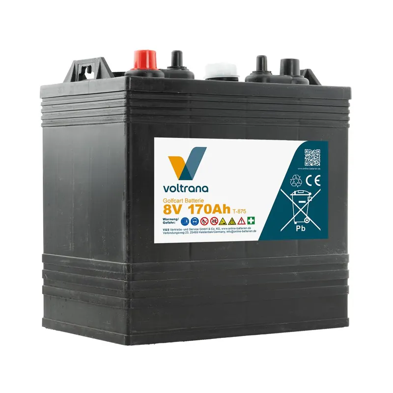 Preisknaller Voltrana Golfcart Batterie 8V 170Ah T-875