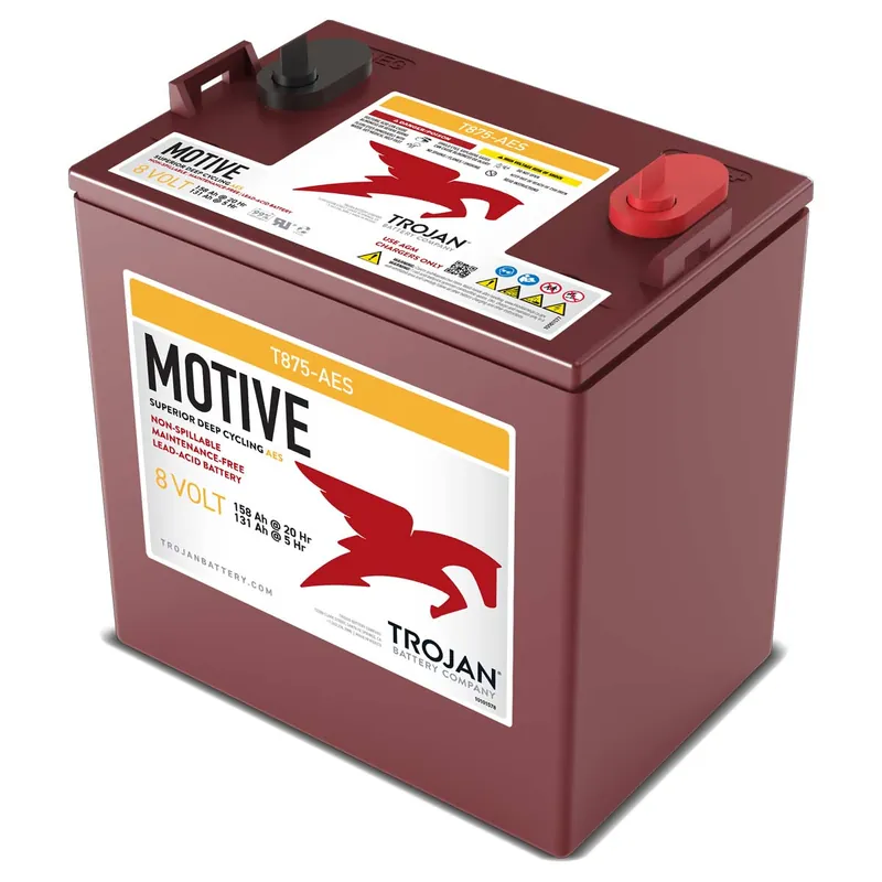 Super-Preis Trojan T-875 AES 8V 158Ah (20h), wartungsfreier AGM-Akku VRLA M8-Anschluss