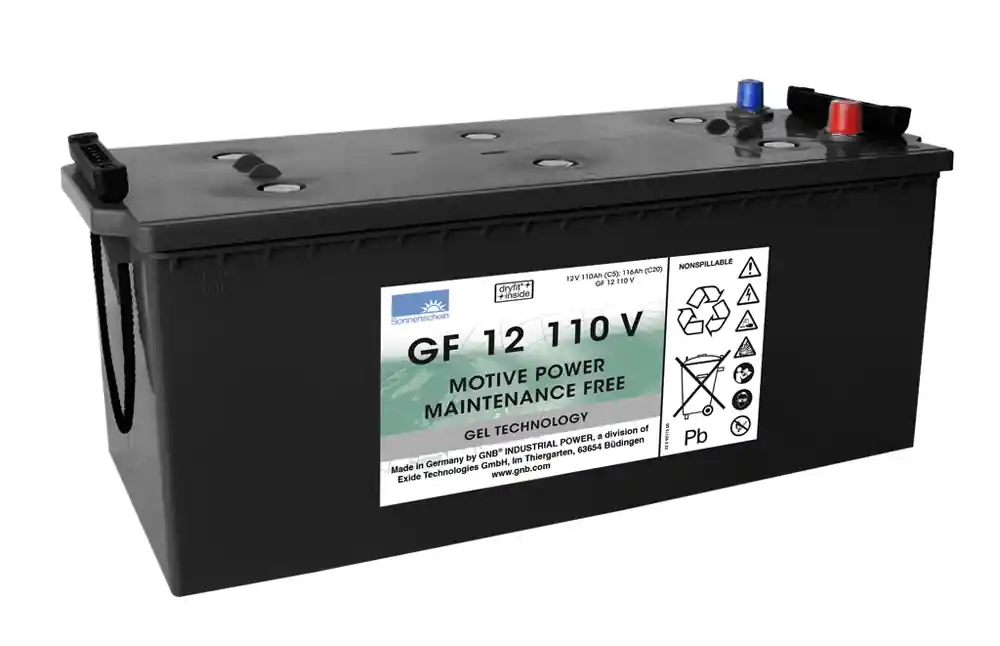 Exide Sonnenschein GF 12 110 V dryfit Blei Gel Antriebsbatterie 12V 110Ah (5h) VRLA Zertifiziert