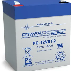 Powersonic PG-12V6 12V 6Ah Blei-Vlies Akku AGM VRLA Schneller Versand