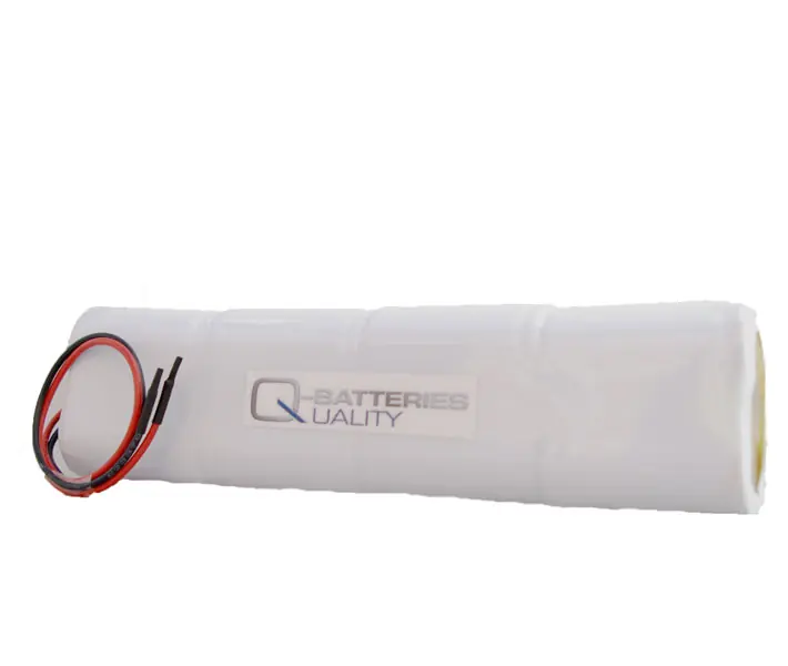 Super-Preis Akku Pack 9,6V 1500mAh für Notbeleuchtung D-Stab NiCd L4x2 Sub-C Hochtemperaturzellen Kabel