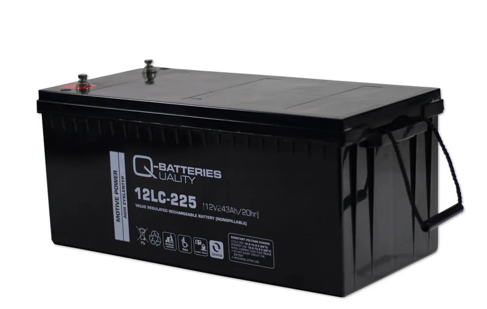 Q-Batteries 12LC-225 / 12V - 243Ah Blei Akku Zyklentyp AGM - Deep Cycle VRLA Knallerangebot