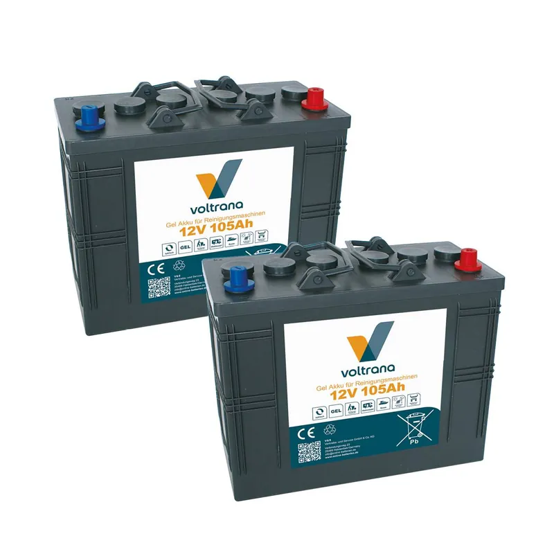 Akku für Reinigungsmaschine passend für Kärcher B 40 W 24V 2 x 12V 105Ah – Voltrana Ersatzakku Bestpreis