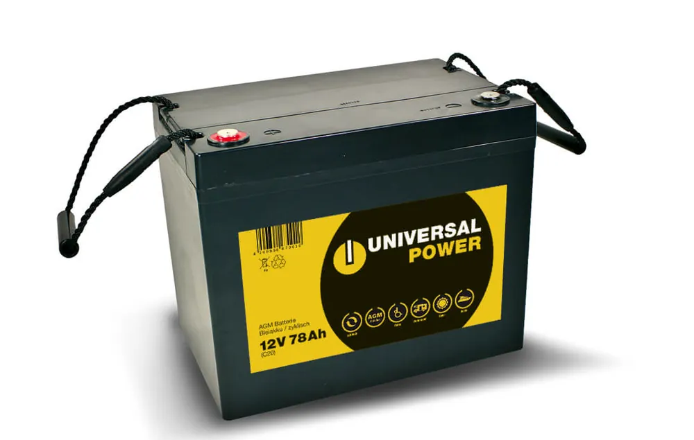 Universal Power 75-12C 12V 78Ah AGM Batterie wartungsfrei zyklenfest Angebot