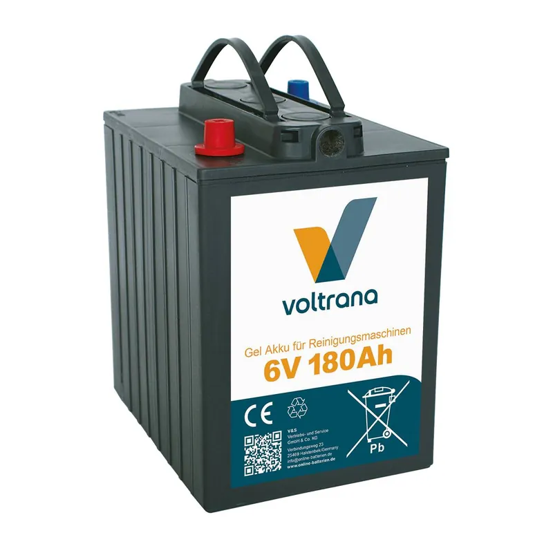 Markenprodukt Voltrana Gel Akku für Reinigungsmaschine 6V 180Ah