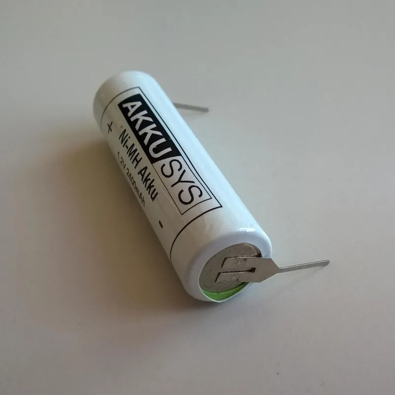 Ersatzakku für elektrische Zahnbürste 1,2V 2400mAh NiMH single Pin Sonderaktion