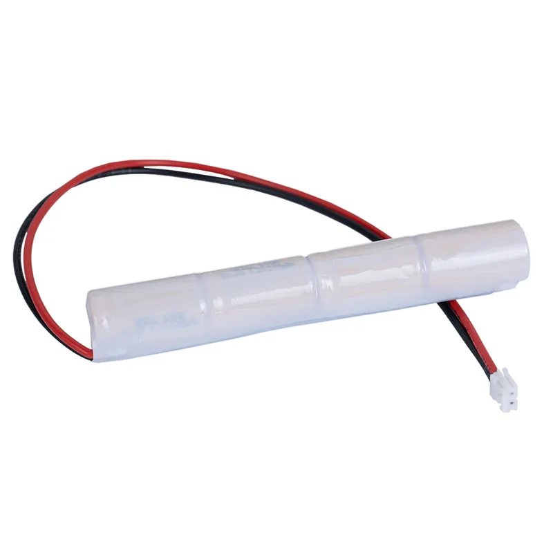 Akku Pack 4,8V 600mAh NiMH Xcell 1/2AA L4x1 mit Kabel JST EHR-02 Stecker - 2polig rt/sw Echt