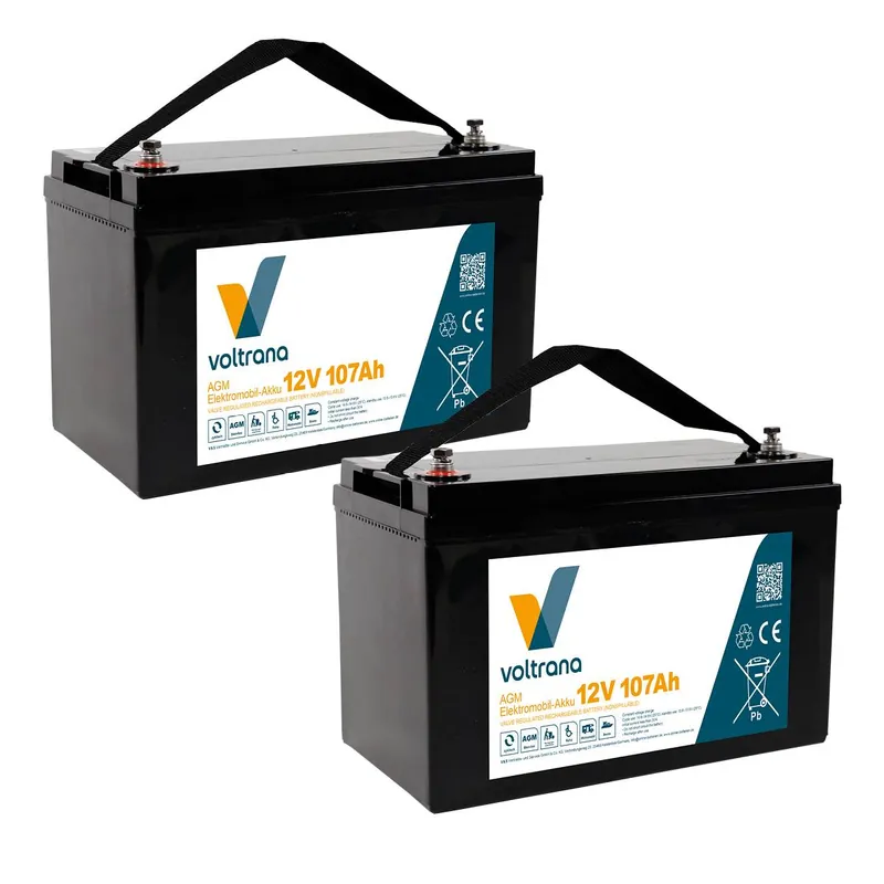 Direktkauf Elektromobil-Akku passend für Pride Baja Wrangler 2 24V 2 x 12V 107Ah – Voltrana Ersatzakku