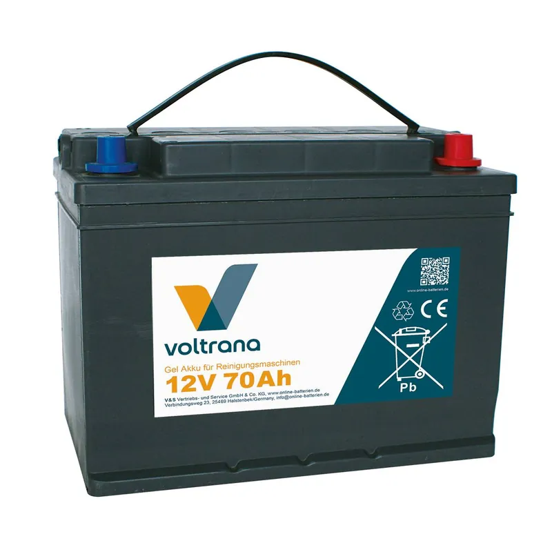 Voltrana Gel Akku für Reinigungsmaschine 12V 70Ah Nur Heute