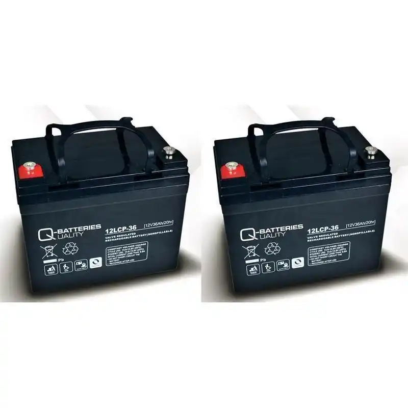 Ersatzakku für Invacare Butler 2 x 12V 36Ah AGM Batterie für E-Scooter Mega-Angebot