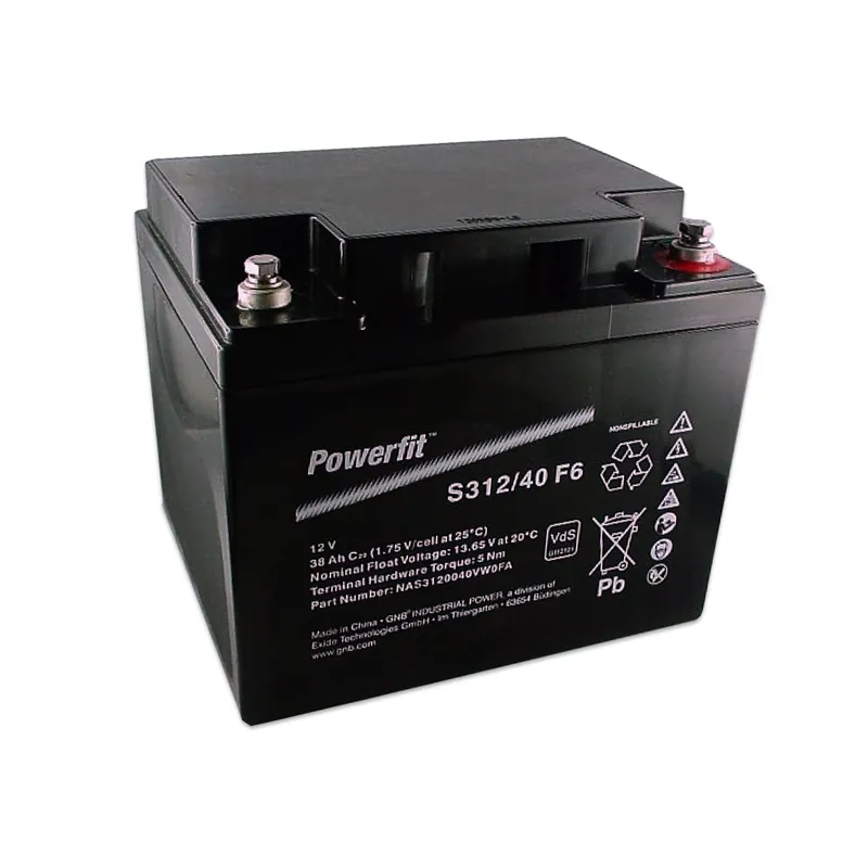 Exide Powerfit S312/40 F6 12V 38Ah dryfit Blei-Akku AGM mit VdS Neuheit