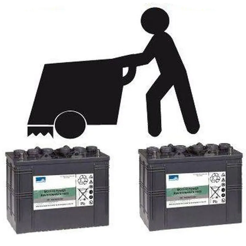 Ersatzakku für Kärcher Reinigungsmaschinen Gel Batterie 24V 105Ah (2 Stück) Echt