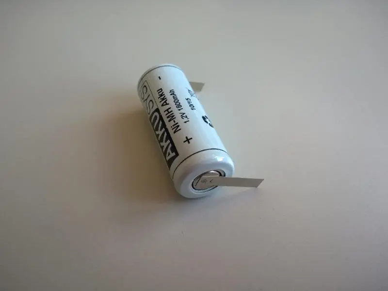 Ersatzakku für elektrische Zahnbürste 1,2V 1800mAh NiMH U-Lötfahne Wochenendangebot