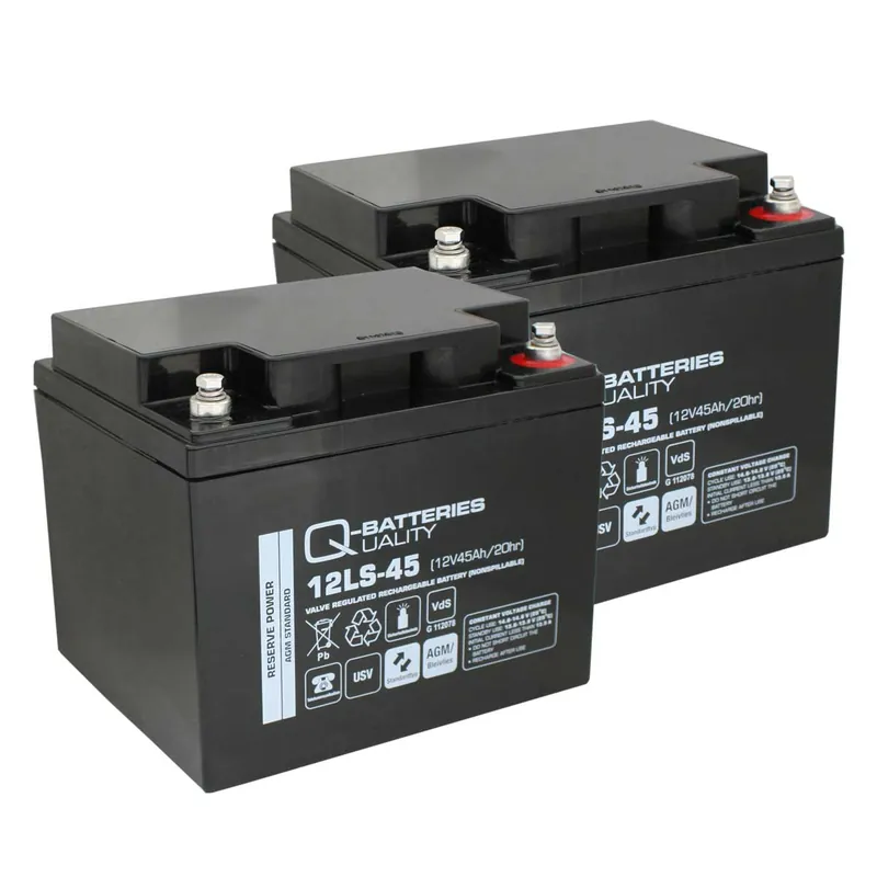 Heißes Angebot Ersatzakku für Brandmeldezentrale Siemens FC726-ZA 2 x AGM Batterie 12V 45Ah mit VdS
