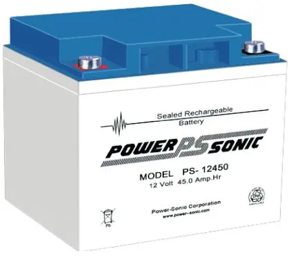 Markenprodukt Powersonic PS 12450 12V 45Ah Blei-Vlies Akku AGM VRLA VdS