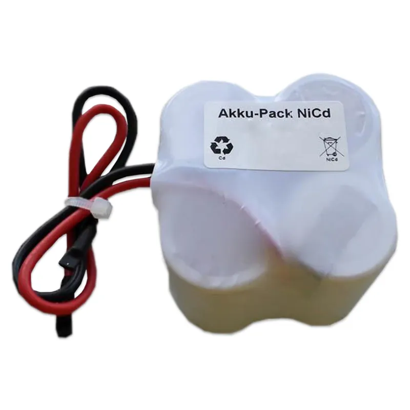 Jetzt Bestellen Akku Pack 4,8V 4000mAh für Notbeleuchtung Reihe NiCd F2x2 4xD-Hochtemperaturzellen Kabel