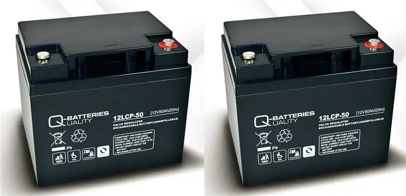 Letzte Chance Ersatzakku Orthopedia Eurostar 3+4 2 St. Q-Batteries 12LCP-50 12V-50Ah BleiAkku Zyklentyp AGM
