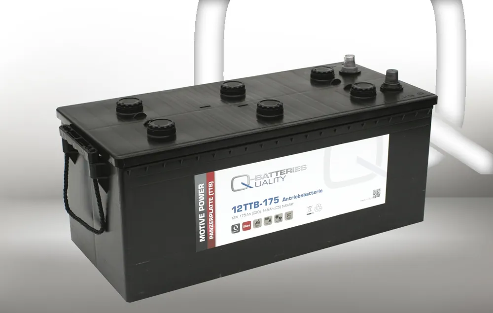Heißes Angebot Q-Batteries 12TTB-175 12V 175Ah (C20) geschlossene Blockbatterie, positive Röhrchenplatte