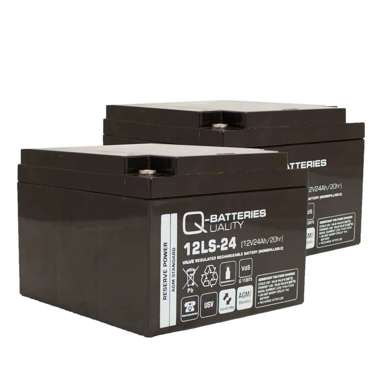 Ersatzakku für Brandmeldezentrale Esser Honeywell IQ8Control M 2 x AGM Batterie 12V 24Ah mit VdS Highlight