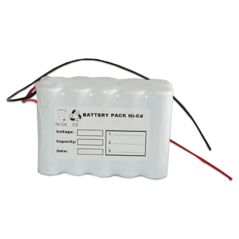Sonderaktion Akku Pack 12V 2000mAh für Notbeleuchtung Reihe NiCd F5x2 10xSub-C Hochtemperaturzellen Kabel